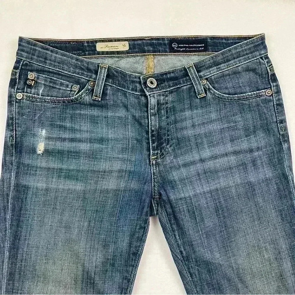 Adriano Goldschmied The Premiere Cuffed Ankle Skinny Straight Jeans Size 28R - Picture 3 of 16
